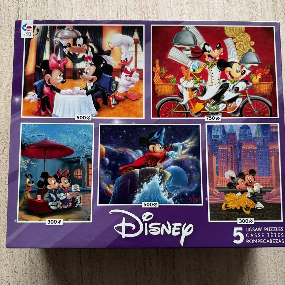 Disney 5 in 1 jigsaw puzzle